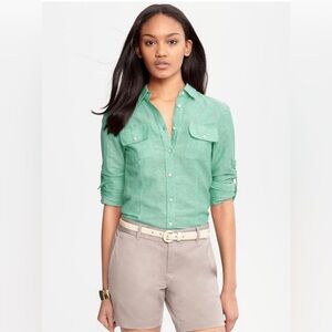 Banana Republic | Linen Blend Long Sleeve